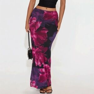 Fashion Nova Mesh Maxi Skirt